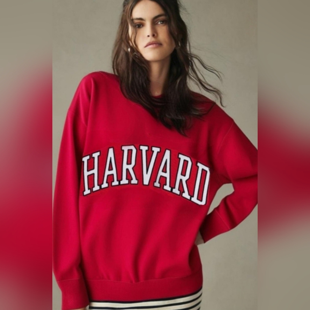ZARA Official Harvard Red Sweatshirt